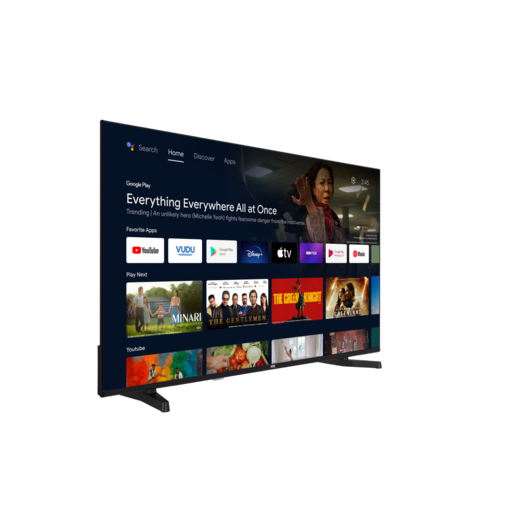 VOX QLED TV 50VAQ750B Frameless, 4K Ultra HD, Android Smart TV, HDR10/HLG, Dolby Audio, Dolby Vision