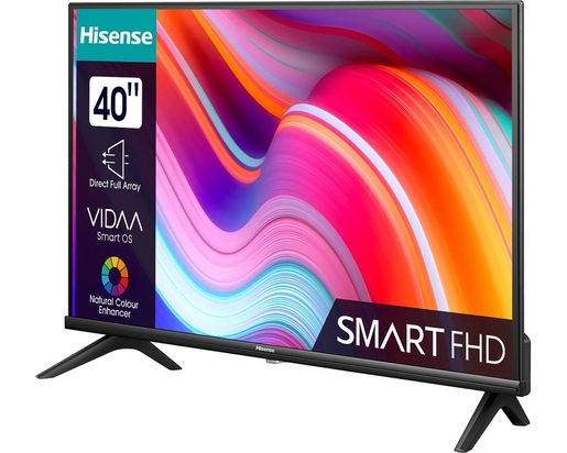 Hisense LED TV 40" 40A4K, Full HD, Smart TV, VIDAA U6, DVB-T2/C/S2, DTS Virtual X