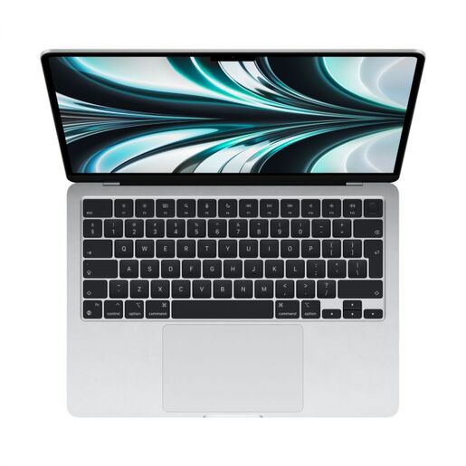 Apple MacBook Air, mlxy3cr/a, 13.6 Retina display 500nits, M2 chip 8‑core CPU, 8‑core GPU, 8GB RAM, 256GB SSD, Silver, laptop