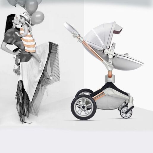 Hot Mom kolica za bebe 2u1 F023GREY (sportsko sedište+korpa)