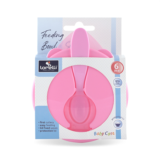 Lorelli set činija i kašika Pink (10230580002)