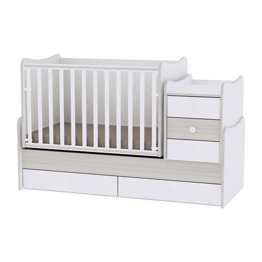 Lorelli krevetić MAXI PLUS 70/160 White&Light Oak (10150300036)