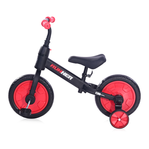 Lorelli bicikl BALANCE BIKE RUNNER 2u1 Black&Red (10410030008)