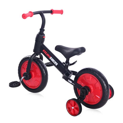 Lorelli bicikl BALANCE BIKE RUNNER 2u1 Black&Red (10410030008)