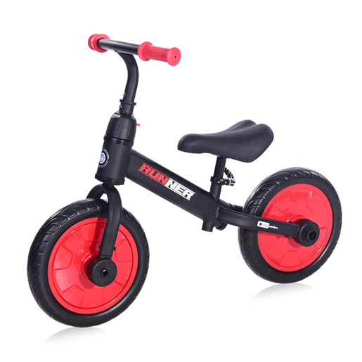 Lorelli bicikl BALANCE BIKE RUNNER 2u1 Black&Red (10410030008)