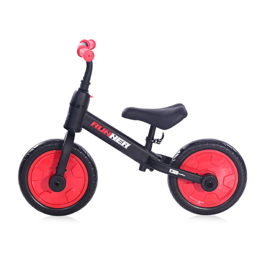 Lorelli bicikl BALANCE BIKE RUNNER 2u1 Black&Red (10410030008)