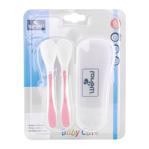 Lorelli set kašika u kutijici, PAK 2 kom Pink (10230480002)