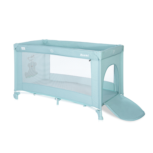 Lorelli prenosivi krevet NOEMI 1 NIVO - BLUE SURF TEDDY (2021) (10080542156)
