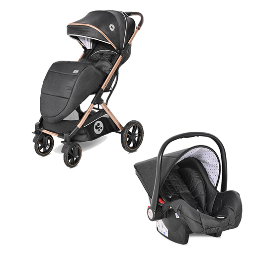 Lorelli kolica za bebe STORM SET LUXE Black (2022) (10021702186)