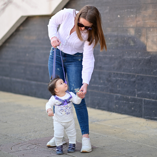 Lorelli kaiševi za prohodavanje Grey&Violet (10010051265)