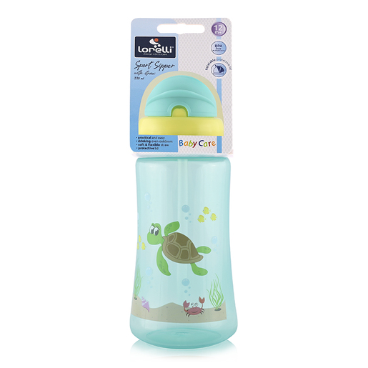 Lorelli sportska šolja sa slamčicom, 300ml Green (10200930003)