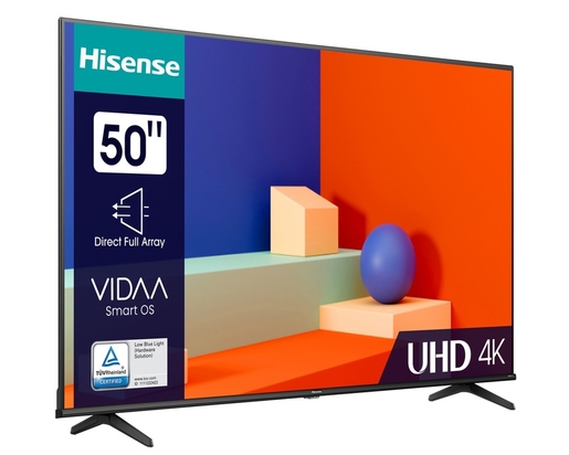 Hisense LED TV 50" 50A6K, 4K Ultra HD, Smart TV, VIDAA U6, Dolby Vision, DTS Virtual X, AI 4K Upscaler