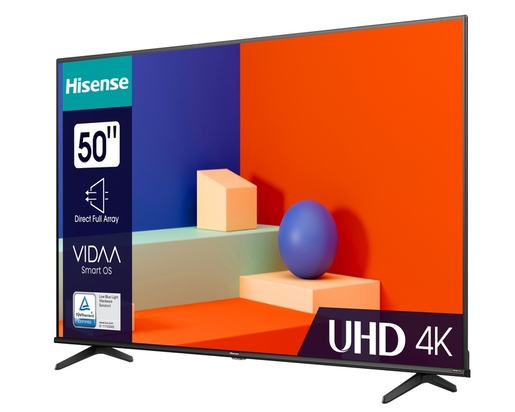 Hisense LED TV 50" 50A6K, 4K Ultra HD, Smart TV, VIDAA U6, Dolby Vision, DTS Virtual X, AI 4K Upscaler