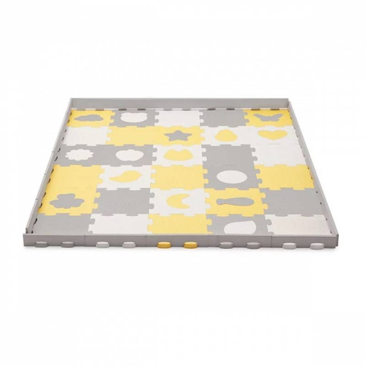 Kinderkraft podloga za igru LUNO SHAPES Yellow (KPLUSH00YEL0000)