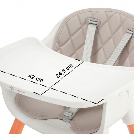 Kinderkraft stolica za hranjenje SIENNA Grey (KKKSIENGRY0000)