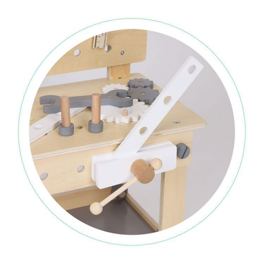 Eco Toys drvena radionica za decu sto za alat (W03D076E)