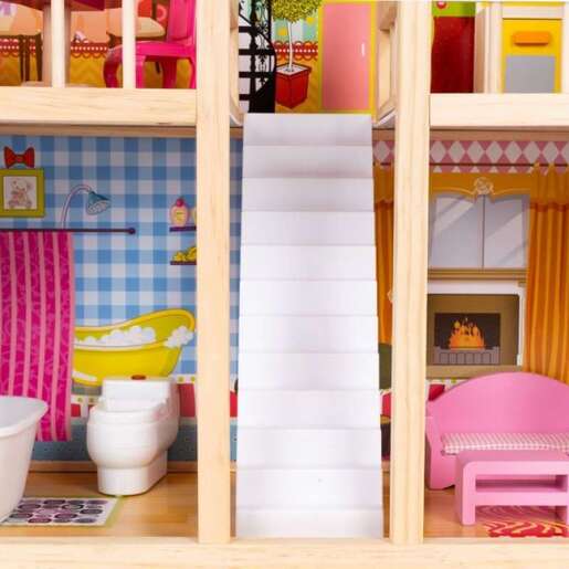 Eco Toys drvena kućica za decu na 3 sprata (8209)