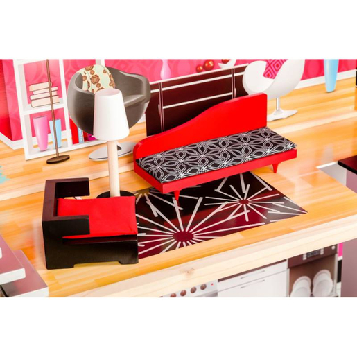 Eko Toys drvena kućica za lutke sa liftom MALIBU RESIDENCE (4118)