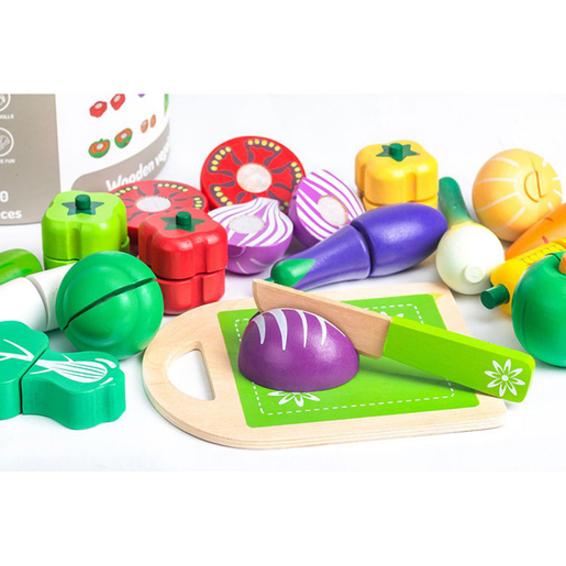 Eco Toys set od 20 delova drveno povrće (TL87113)