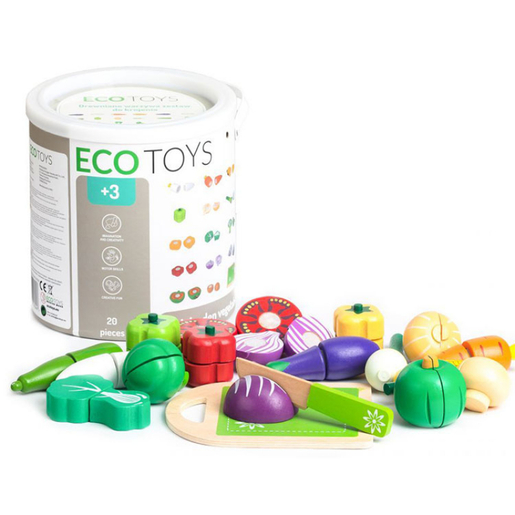 Eco Toys set od 20 delova drveno povrće (TL87113)