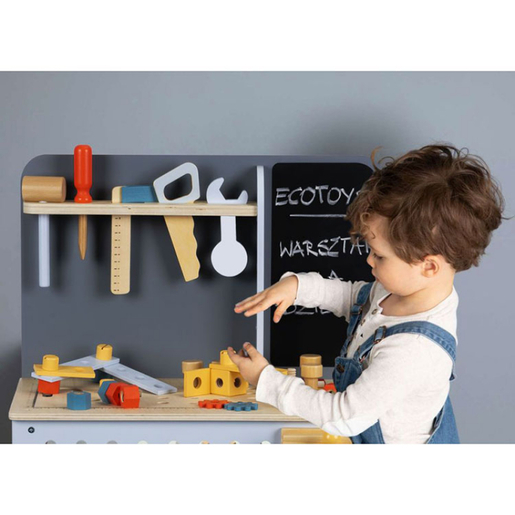 Eco Toys drvena radionica sa alatom 47 Elemenata (ESC-W-033)