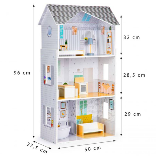 Eco Toys kućica za lutke sa nameštajem GRACE RESIDENCE (8210)