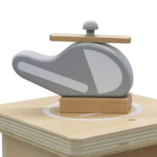 Eco Toys velika drvena garaža sa parkingom i liftom + automobili (W04B047B)