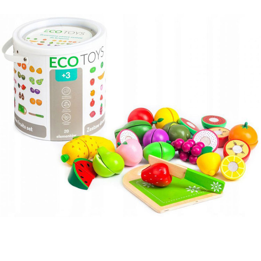 Eco Toys set od 20 delova drveno voće (TL87114)