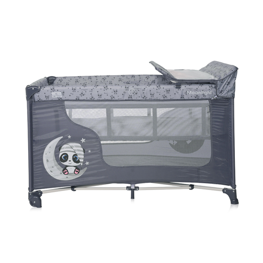 Lorelli prenosivi krevetić  MOONLIGHT 2 nivoa Cool Grey Pandas (2023) (10080412362)