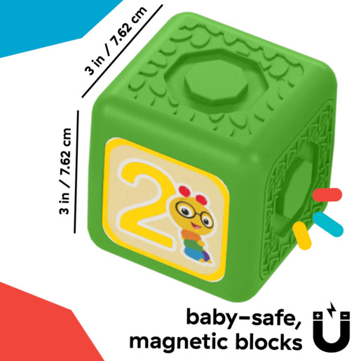 Kids II Baby Einstein aktiviti igračka CLICK & CREATE MAGNETIC BLOCKS (13067)