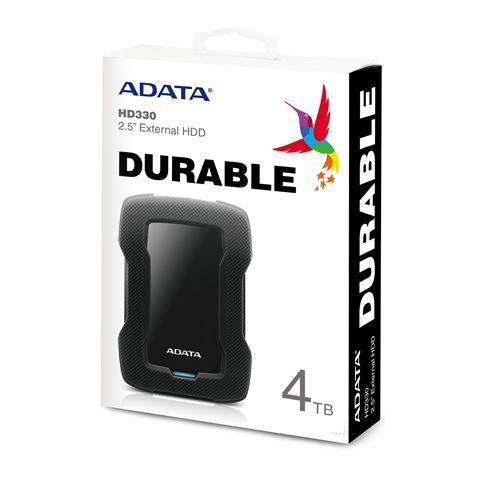 Eksterni hard disk 4TB ADATA HD330, 2,5" USB 3.2, crni (AHD330-4TU31-CBK)
