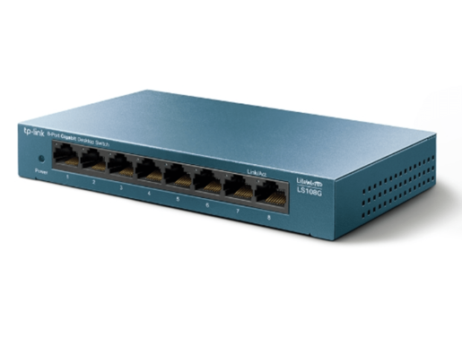 Switch TP-LINK LS108G LiteWave Gigabit 8xRJ-45/10/100/1000Mbps/metalno kućište