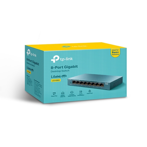 Switch TP-LINK LS108G LiteWave Gigabit 8xRJ-45/10/100/1000Mbps/metalno kućište