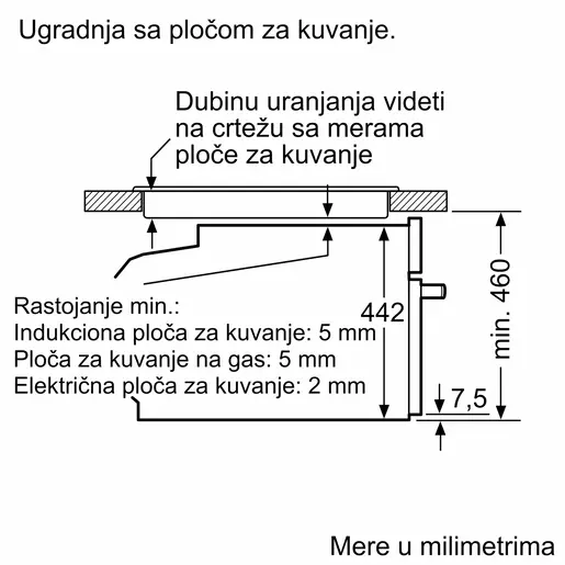 Bosch ugradna kompaktna rerna sa mikrotalasnom funkcijom CMG778NB1