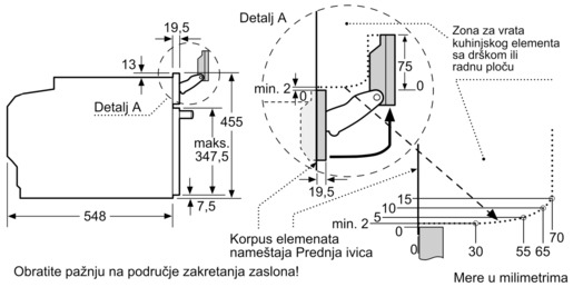 Bosch ugradna kompaktna rerna sa funkcijom pečenja na pari CSG7584B1