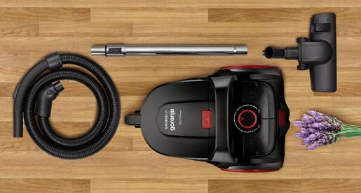  Gorenje usisivač sa posudom  VC1801SFABKR Crno/Crveni