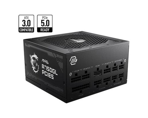 Napajanje MSI MAG A750GL PCIE5, 750W, 80 Plus Gold