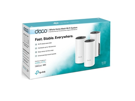 Mrežni mesh sistem TP-LINK DECO M4(3-PACK) Wi-Fi/AC1200/867Mbps/300Mbps/2xGLAN/2 antene