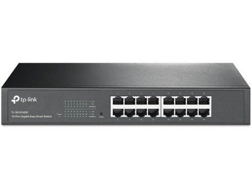 Switch TP-LINK TL-SG1016DE Gigabit/16x RJ45/10/100/1000Mbs/eSmart/Rackmount metalno kuciste