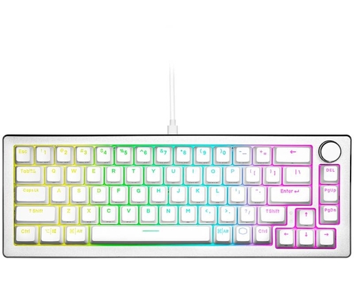 COOLER MASTER CK720 Gaming mehanička tastatura, brown switch, bela(CK-720-SKKM1-US)