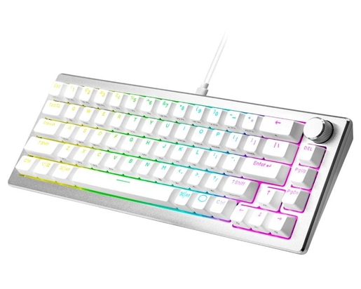 COOLER MASTER CK720 Gaming mehanička tastatura, brown switch, bela(CK-720-SKKM1-US)