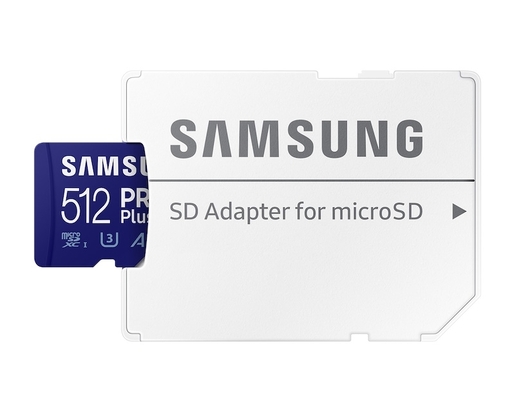 Memorijska kartica Samsung PRO Plus, microSDXC, 512GB, R180W130 MB/s, U3 (MB-MD512SA/EU)