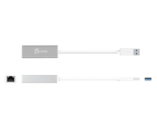 FAST ASIA Adapter USB 3.0 - Gigabit ethernet metal sivi