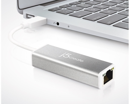 FAST ASIA Adapter USB 3.0 - Gigabit ethernet metal sivi