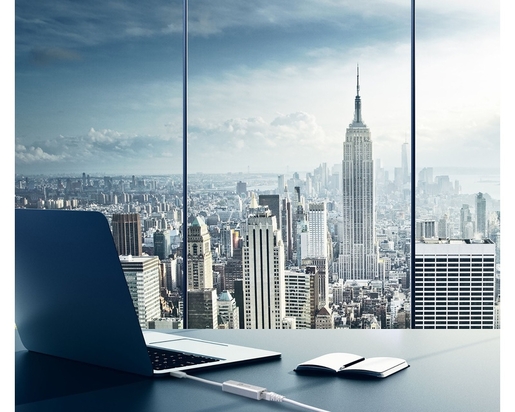 FAST ASIA Adapter USB 3.0 - Gigabit ethernet metal sivi