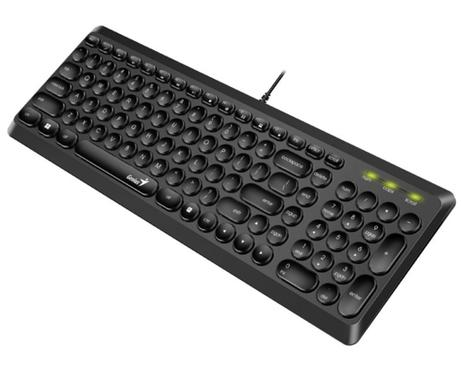 GENIUS Slimstar Q200 USB US crna tastatura
