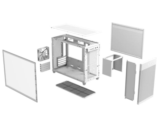 Kućište Asus Prime AP201 Tempered Glass, belo