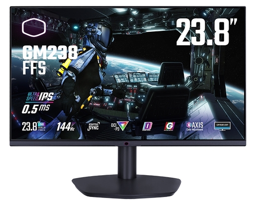 Monitor 23.8 COOLER MASTER GM238-FFS, FHD, Adaptive Sync, FreeSync, G-Sync, 144Hz, 05ms, HDMI, DP, gaming