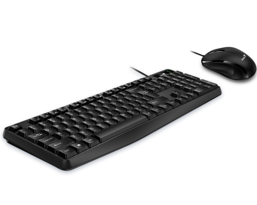 GENIUS KM-170 USB US crna tastatura+ USB crni miš