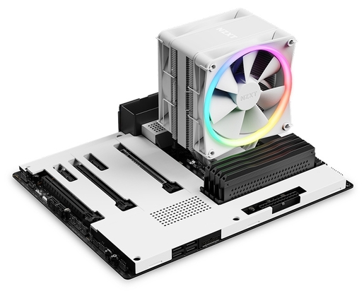 Procesorski kuler NZXT T120 RGB, beli (RC-TR120-W1)